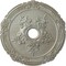 Ekena Millwork Attica with Rose Ceiling Medallion (Canopies up to 4 1/2"), 26"OD x 3 3/4"ID x 1 1/2"P, Flash Gold CM26ATFLS - alternate 1